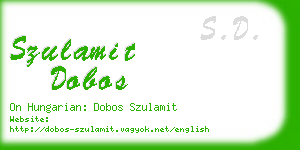 szulamit dobos business card